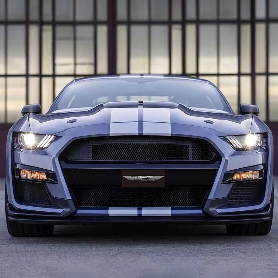 New GT500 Style Wide Body Kits for  2015-2023 Front Bumper Fender Hood-OEM Quality 100% Fit